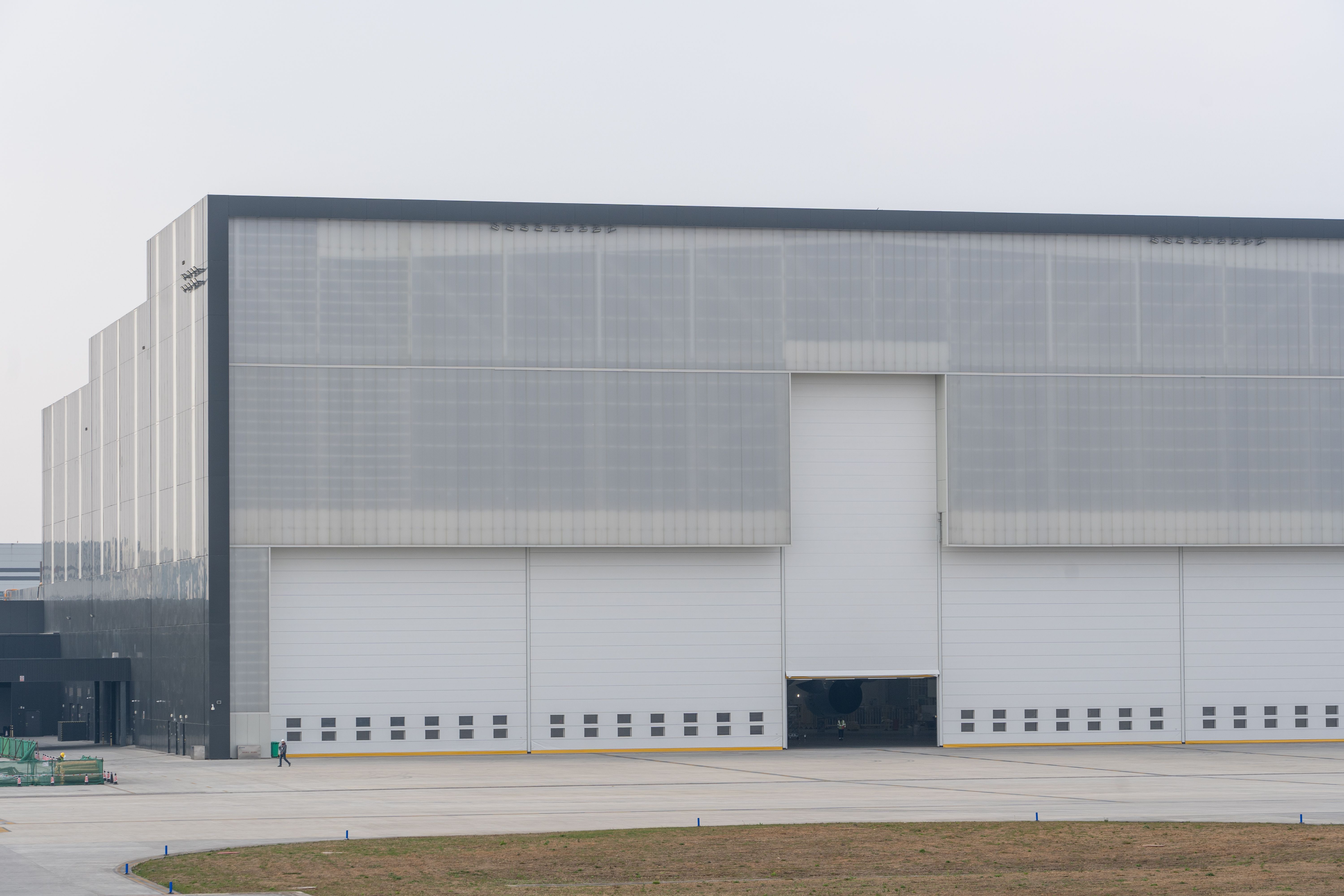 Industrial warehouse and manufacturing facility exterior near Austin, Texas